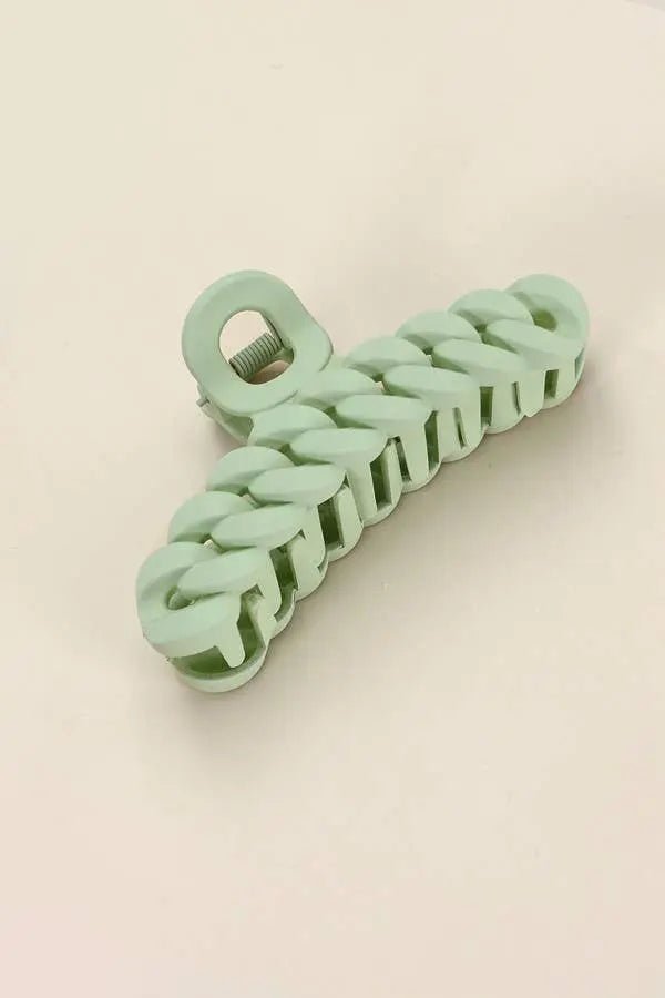 Large Matte Chain Hair claw Clips - LECCE