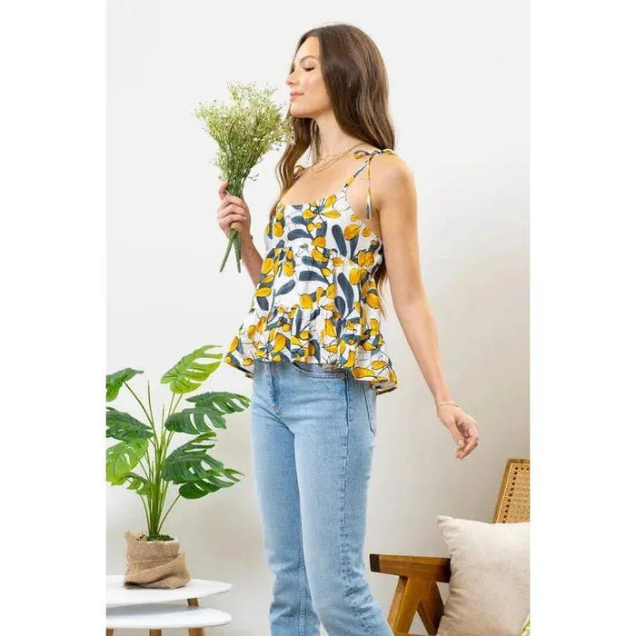 Leaf Babydoll Top - LECCE
