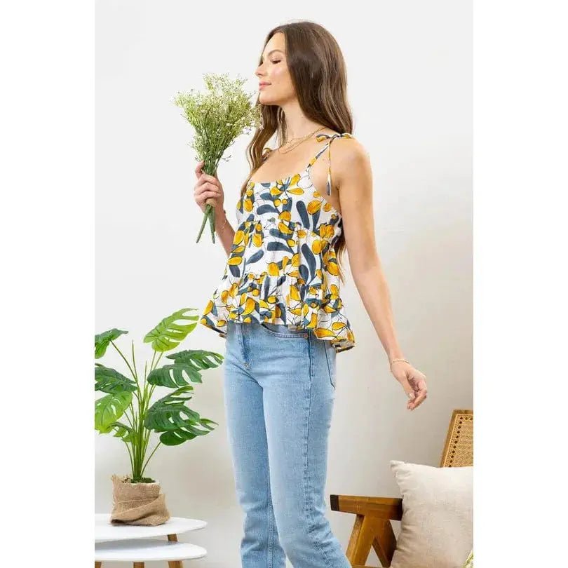 Leaf Babydoll Top - LECCE