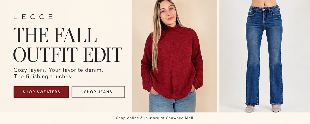 The Fall Outfit Edit — burgundy sweater and Risen straight jeans