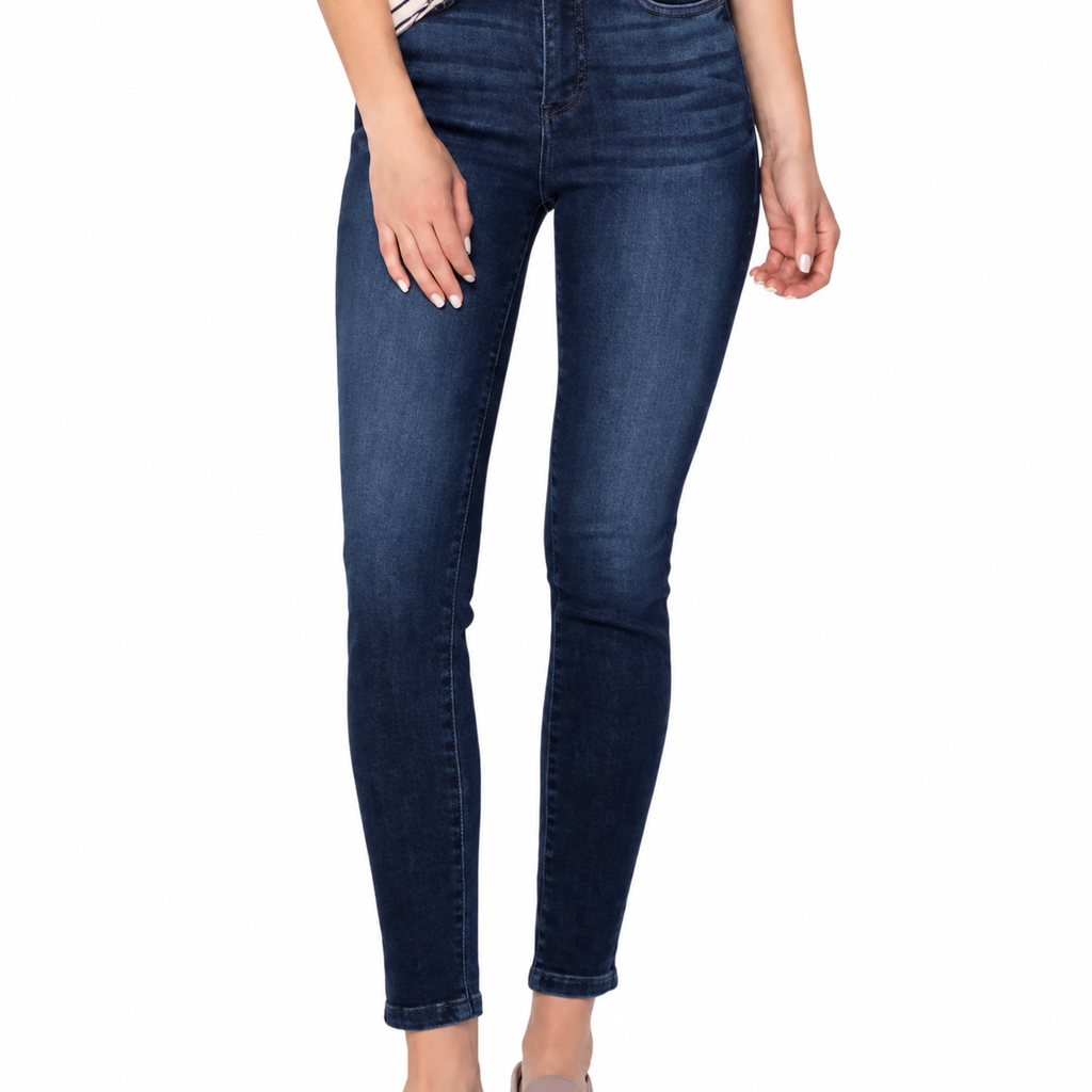 judy blue Super dark clean control top skinny