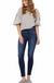 judy blue Super dark clean control top skinny — white background view 2