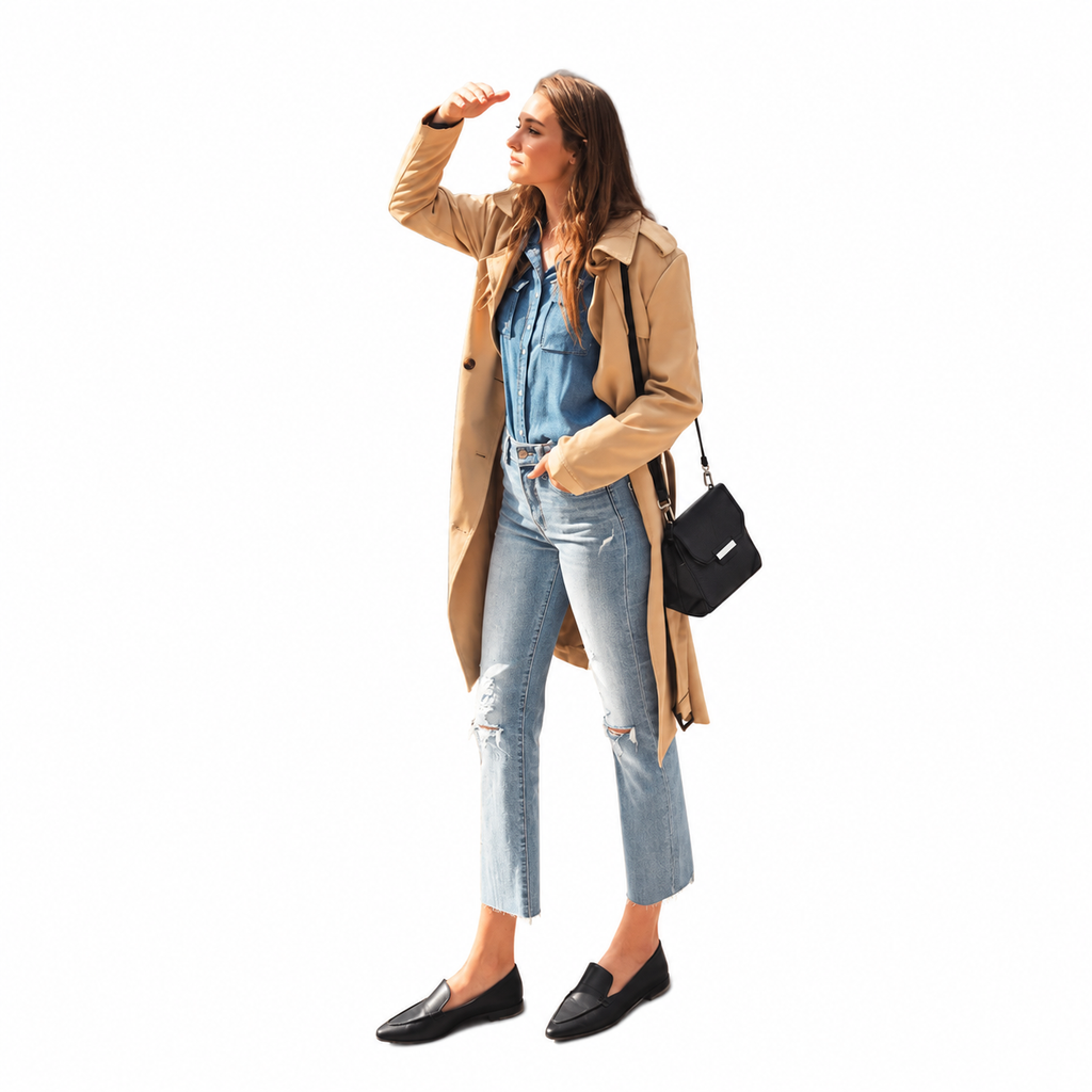 Flying Monkey High Rise Clean Cut And Fray Hem Ankle Straight