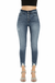 Kancan B-High Rise Skinny Jeans With Fray Hem Detail — white background view 1
