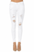Distressed Judy Blue Skinny Jean — white background view 2