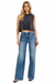Risen Tummy Control High Rise Wide Leg Jeans — white background view 1