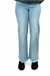 Risen Tummy Control Frayed Hem Mid Rise Jeans — white background view 2
