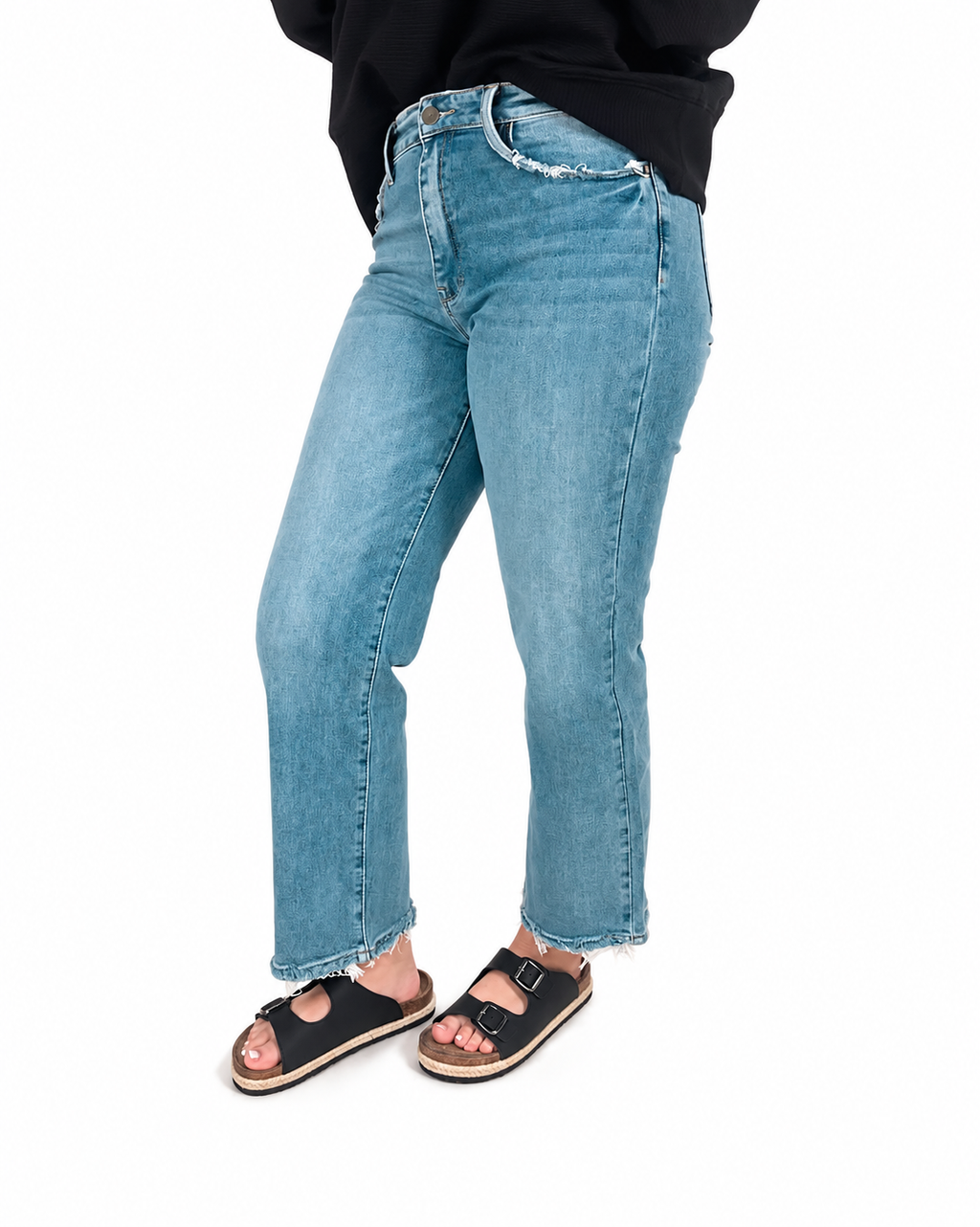 Petra Super High Rise Stretch Classic Straight Jeans