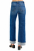 Risen Tummy Control Mid Rise Wide Leg Cuffed Jeans — white background view 2