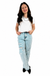Dogma High Rise Straight Leg Denim Jeans — white background view 2