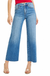 Risen Tummy Control High Rise Crop Wide Leg Jeans — white background view 1