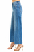 Risen Tummy Control High Rise Crop Wide Leg Jeans — white background view 2