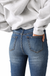 High Rise Skinny Stretch Denim Jeans — white background view 2
