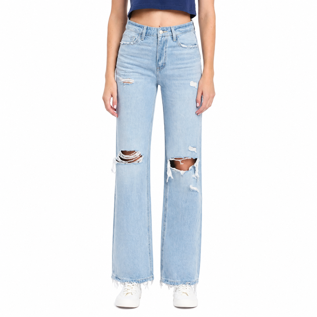 Vervet 90's Vintage Super High Rise Flare Jeans