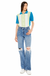 Kan Can 90'S CRISS CROSS STRAIGHT JEANS — white background view 1