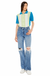 Kan Can 90'S CRISS CROSS STRAIGHT JEANS — white background view 2