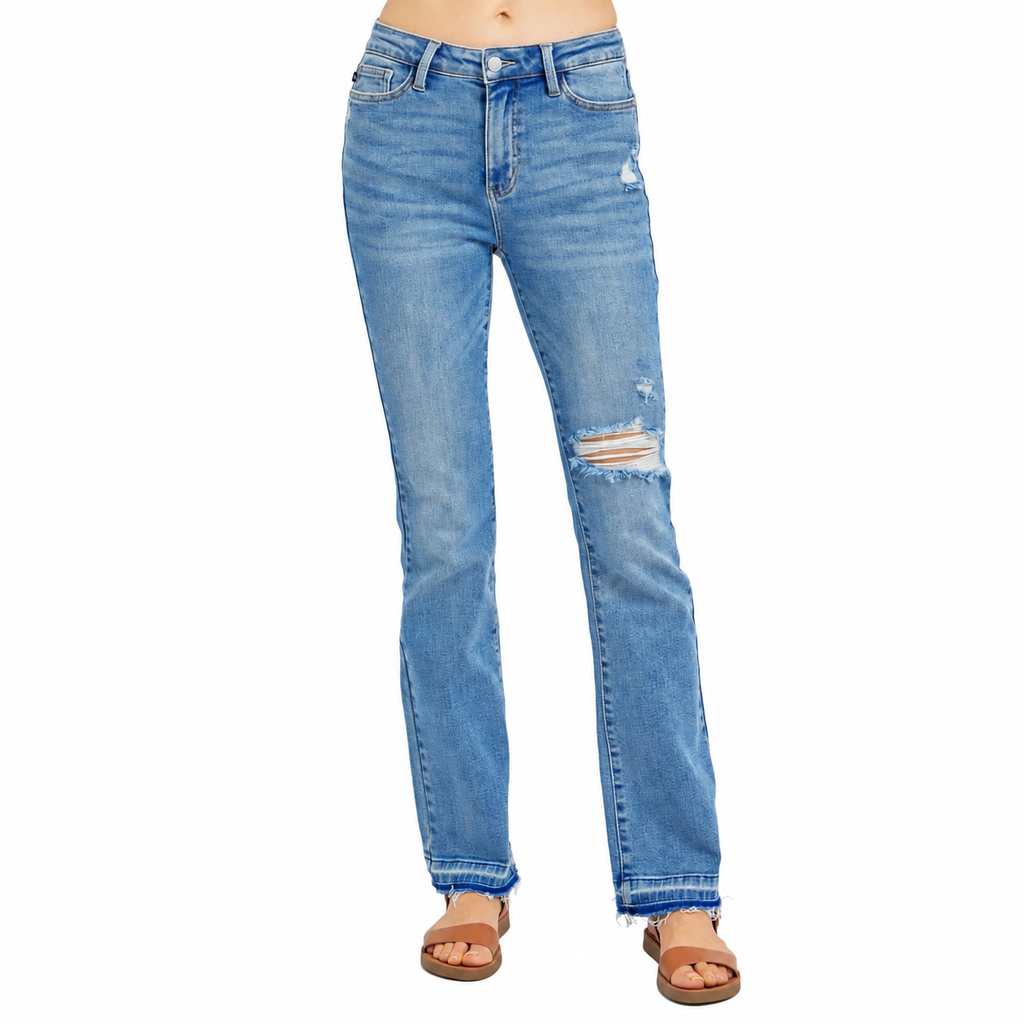 Judy Blue Mr Destroy &amp Released Hem Bootcut