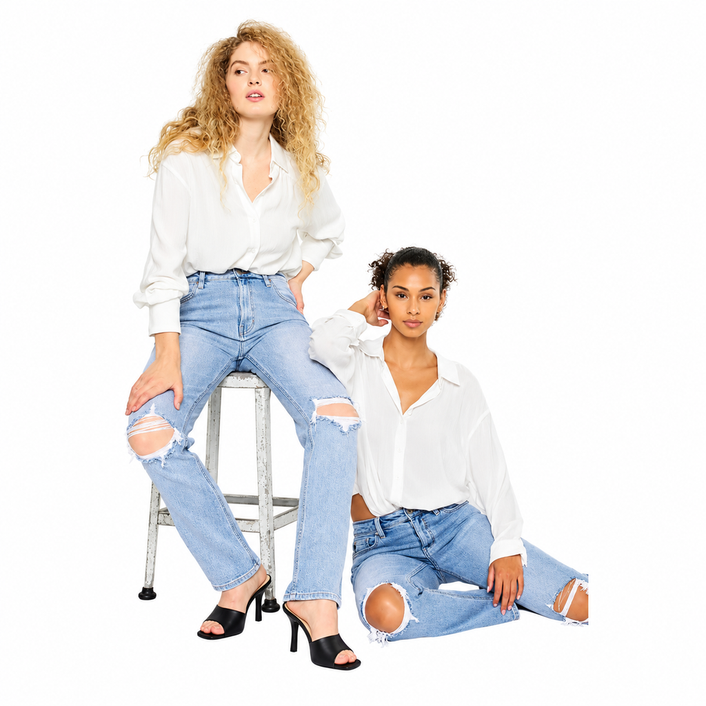 Kancan High Rise Slim Straight Jeans