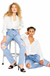 Kancan High Rise Slim Straight Jeans — white background view 2