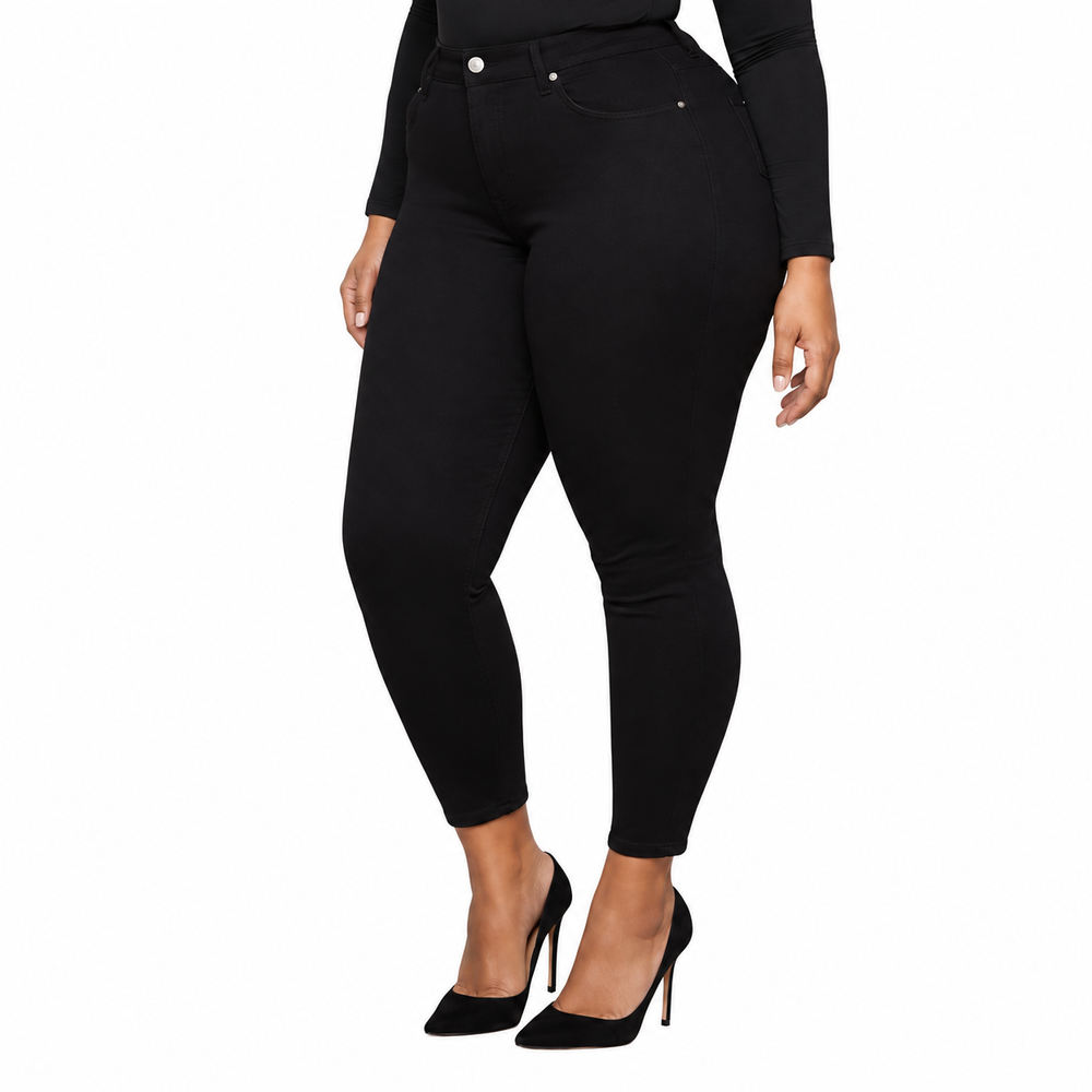 926 Shiny Skinny pants — white background view 2