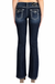 Miss Me Loose Saddle Stitch Border Bootcut Jeans — white background view 2