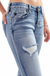 Mid rise button Fly Mom Jeans — white background view 2
