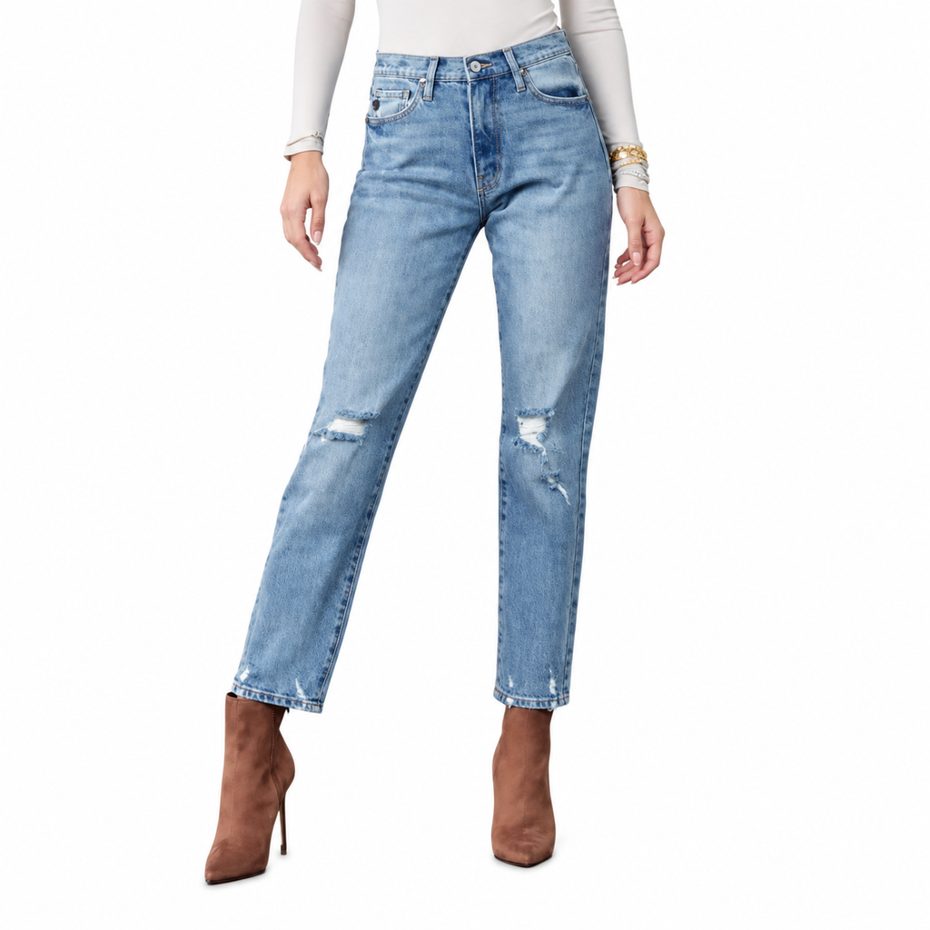 Kancan High Rise Slim Straight Jeans