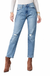 Kancan High Rise Slim Straight Jeans — white background view 1