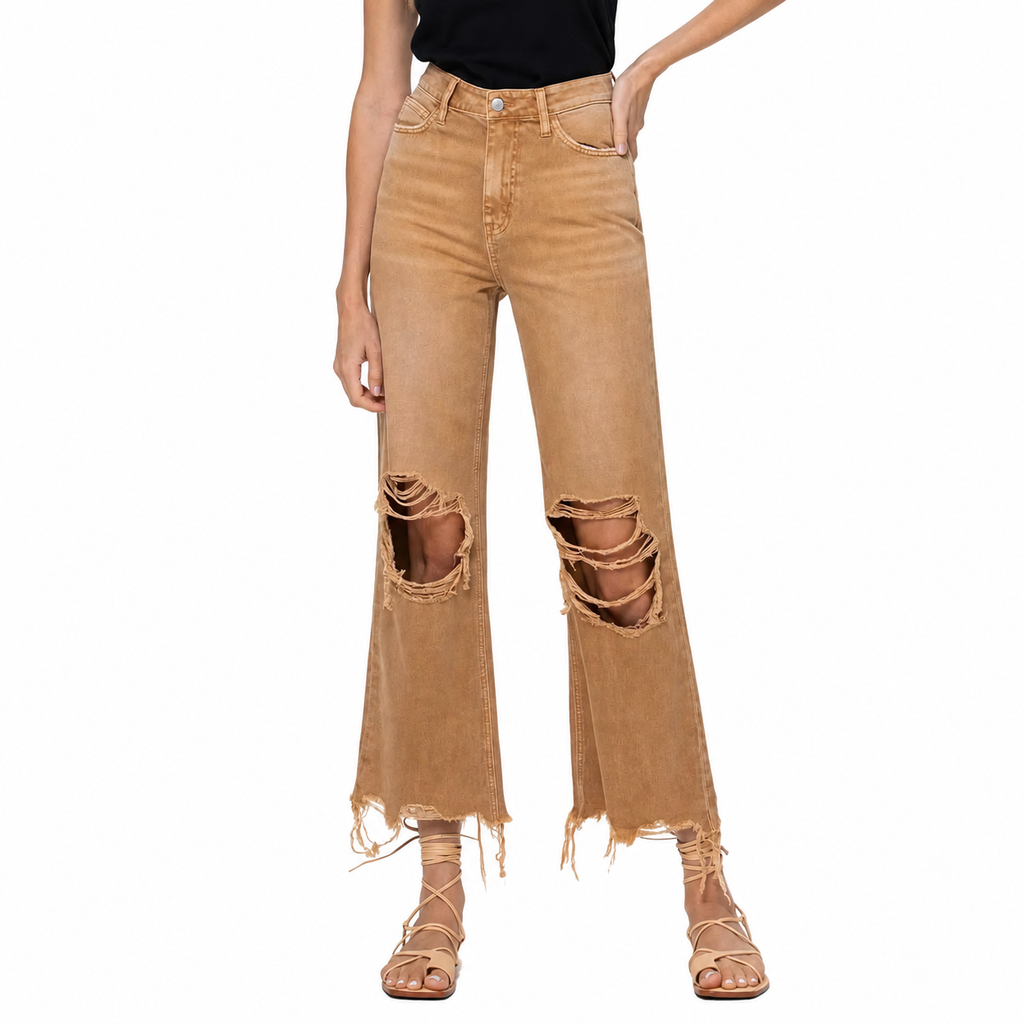 90s Vintage Crop Flare