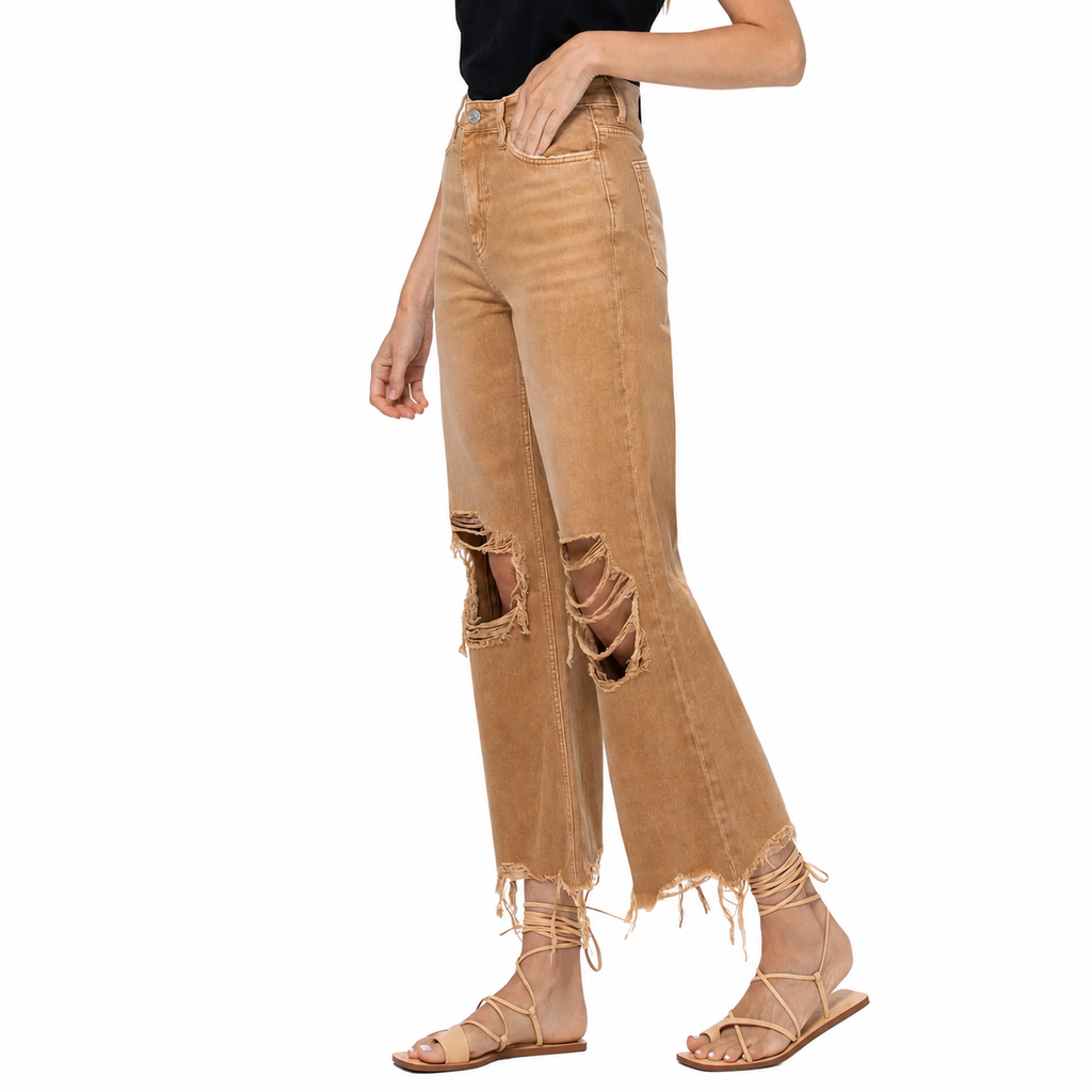 90s Vintage Crop Flare