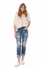 Judy blue Bleach Splash Boyfriend Jeans — white background view 1