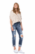 Judy blue Bleach Splash Boyfriend Jeans — white background view 2