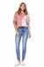 Judy blue Hi-rise light bleach wash relaxed fit — white background view 1