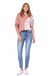 Judy blue Hi-rise light bleach wash relaxed fit — white background view 2