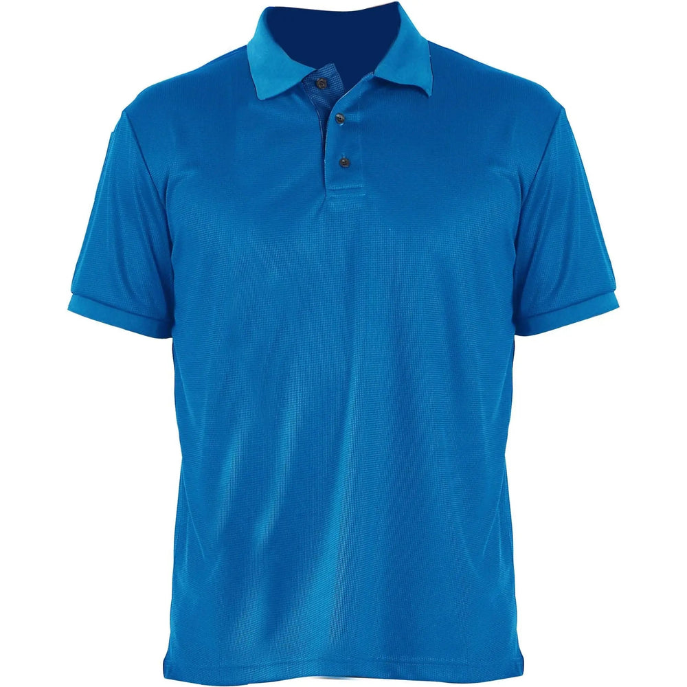 LeeHanTon Men's Short Sleeve Waffit Series Polo Shirt - LECCE