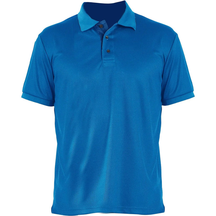LeeHanTon Men's Short Sleeve Waffit Series Polo Shirt - LECCE