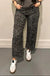 Leopard High Waist Barrel Jeans - LECCE