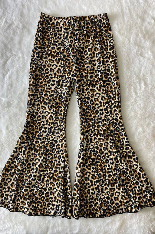 Leopard Prints Bell Bottom Girls Pant - LECCE
