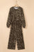 Leopard Pullover & Drawstring Loose Pant Set - LECCE