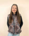 Leopard Quilted Puff Vest - LECCE