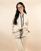 Leopard Ribbed Drawstring Hoodie & Pants - LECCE