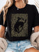 Leopard Rodeo Cowboy Graphic T-shirts - LECCE