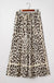 Leopard Wide Leg Cropped Pants - LECCE
