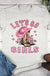 Let's Go Girls Pink Cowboy Hat T-shirt - LECCE