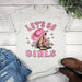 Let's Go Girls Pink Cowboy Hat T-shirt - LECCE