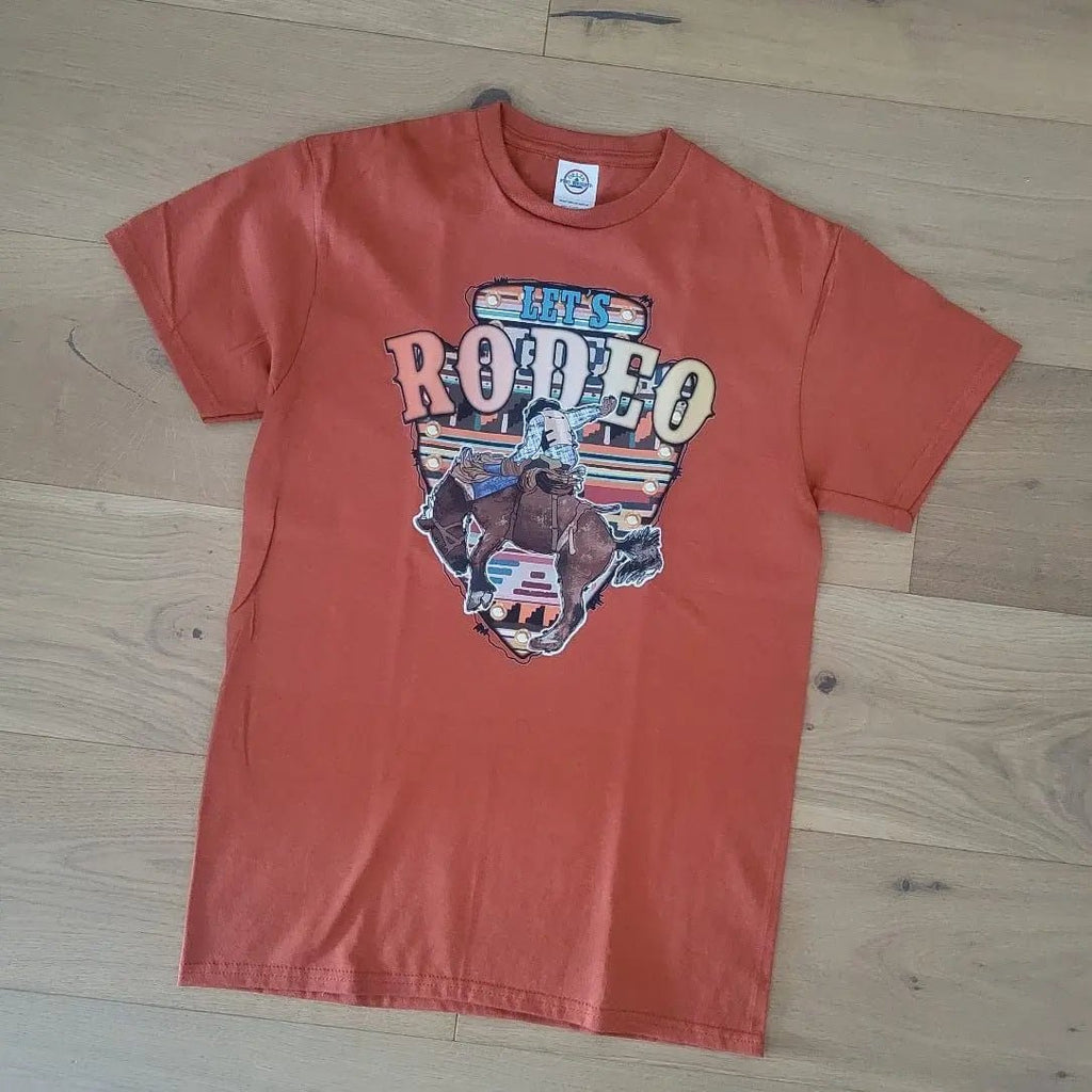 Camiseta Let's Rodeo para montar a caballo