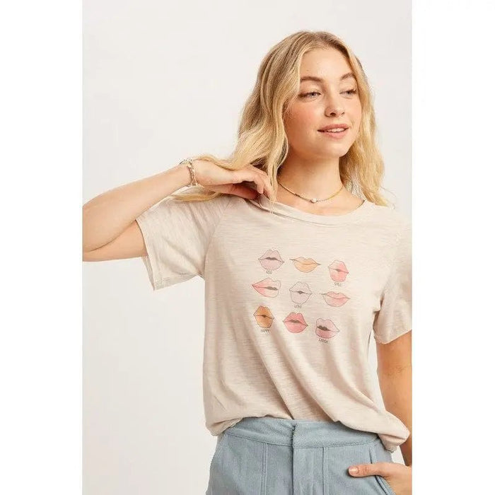Lip Print Top - LECCE