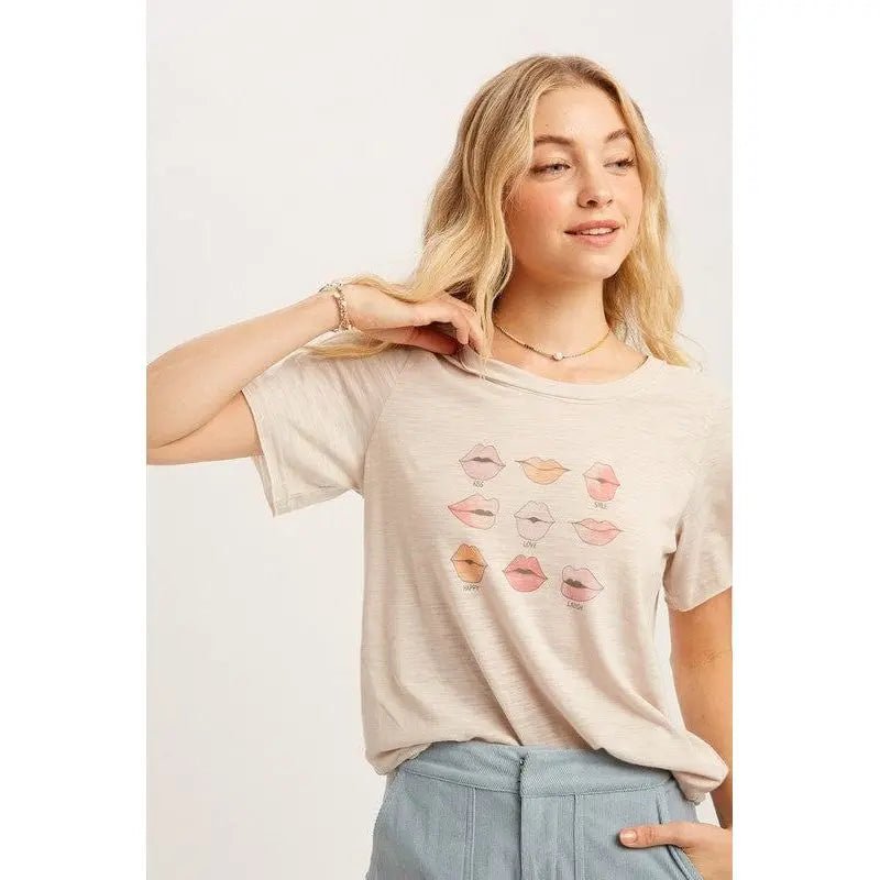 Lip Print Top - LECCE
