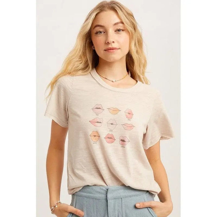 Lip Print Top - LECCE