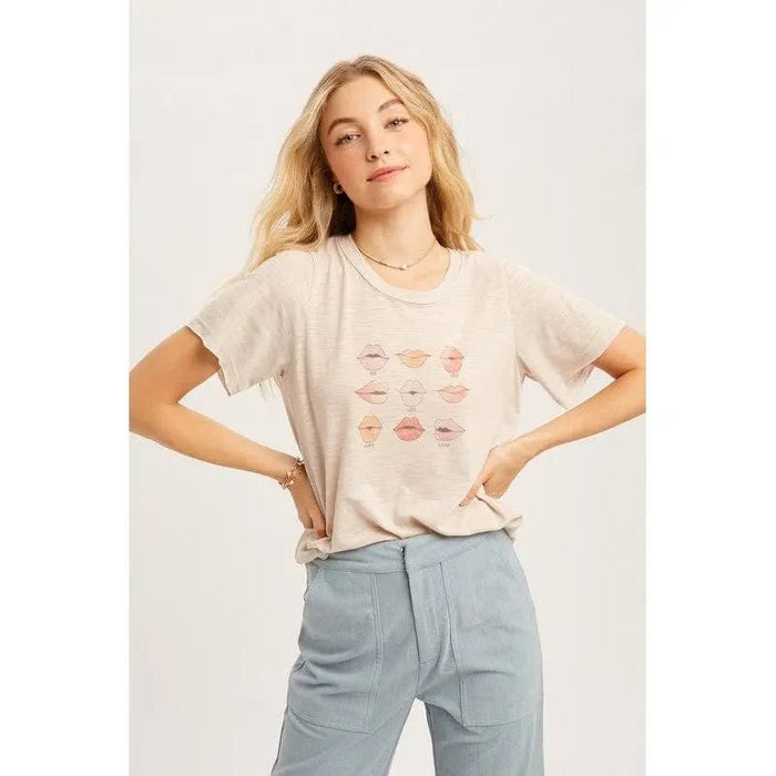 Lip Print Top - LECCE